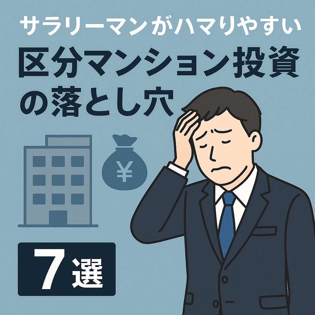サラリーマンがハマりやすい区分マンション投資の落とし穴7選｜初心者こそ知っておきたい失敗例