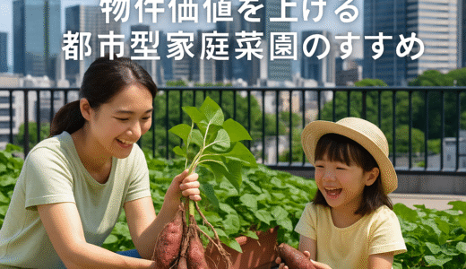 【屋上でサツマイモ！？】都市型家庭菜園が叶える賢い不動産活用術